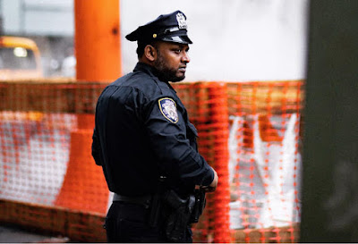 Police officer standing