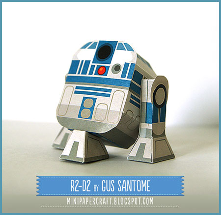 Star Wars Mini R2D2 Paper Toy