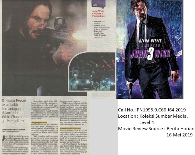 Movie Review on 'John Wick : Chapter 3 - Parabellum'