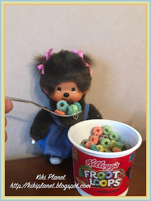 kiki monchhichi american food froot loops cereal 