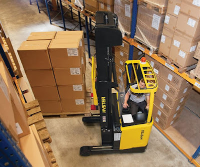 Reach Truck Hyster kệ double deep