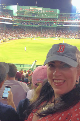 Bridget Eileen in the Bleachers at Fenway Park