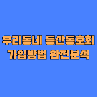 우리동네 등산 동호회 가입방법 완전분석: 플랫폼별 특성과 선택 전략