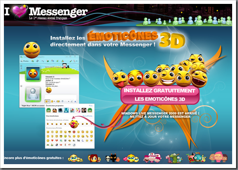 MSN Live Messenger 3D Emotion Icons 