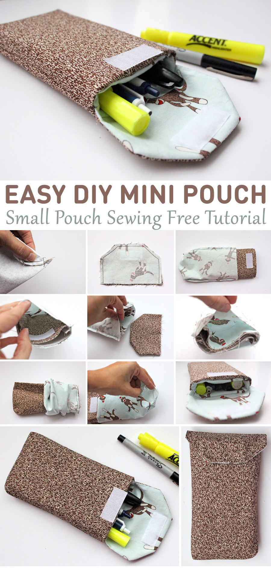 Easy DIY Mini Pouch Tutorial