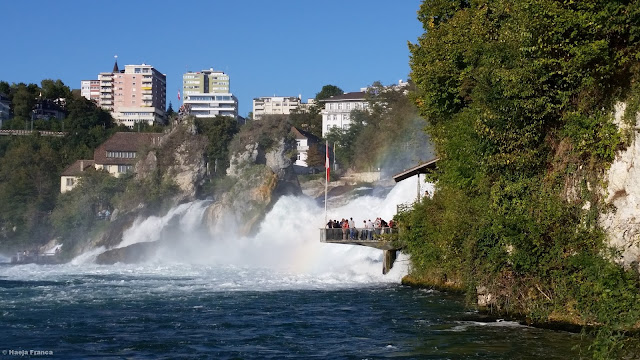 Majestic Rhein Falls in Switzerland