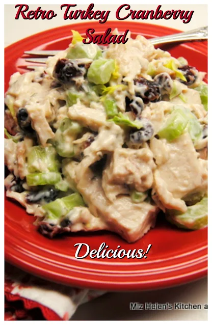 Retro Turkey Cranberry Salad at Miz Helen's Country Cottage