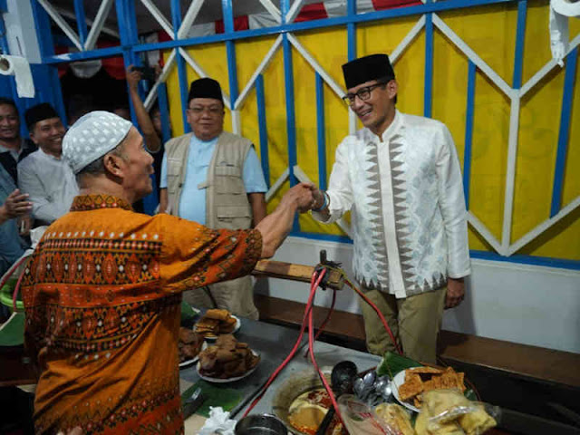 Jajal Nasi Gundul Romantis, Sandiaga Uno ke Pati Kidul