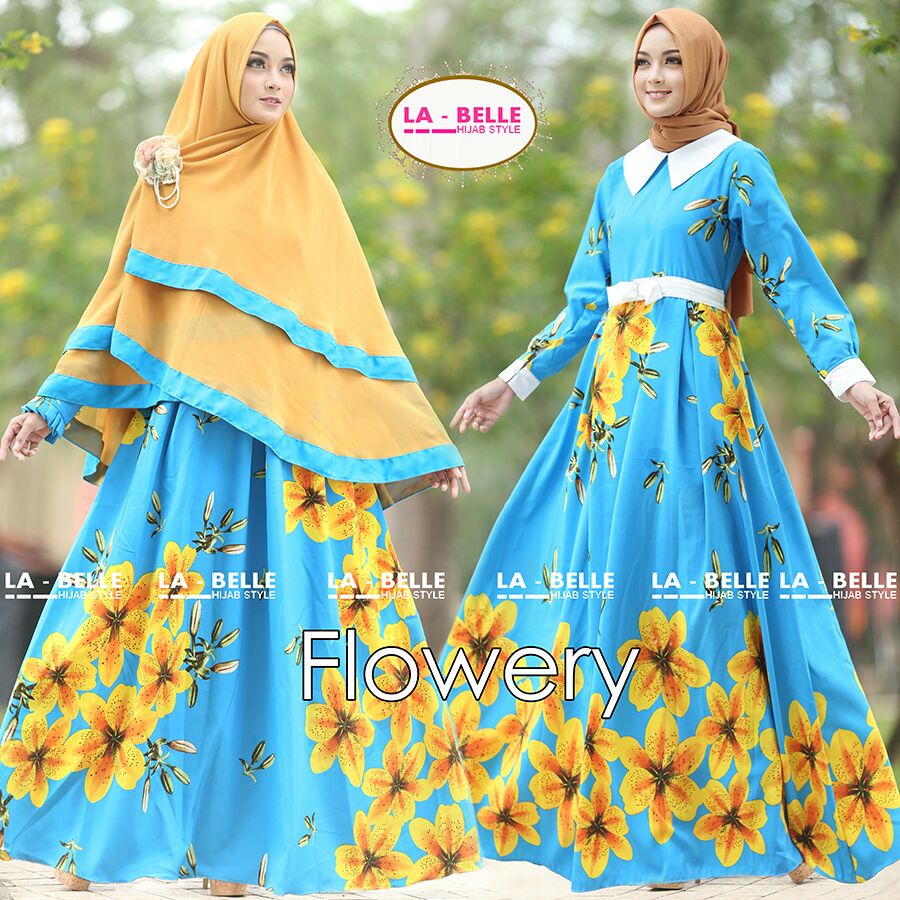 Flowery Hijab Style Jual Busana Muslimah Cantik Syari Love Hijab Indo 085230801919 28129jpg