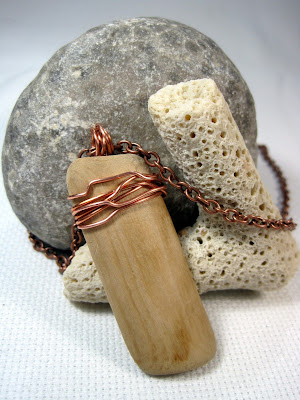 Driftwood and Copper Pendant