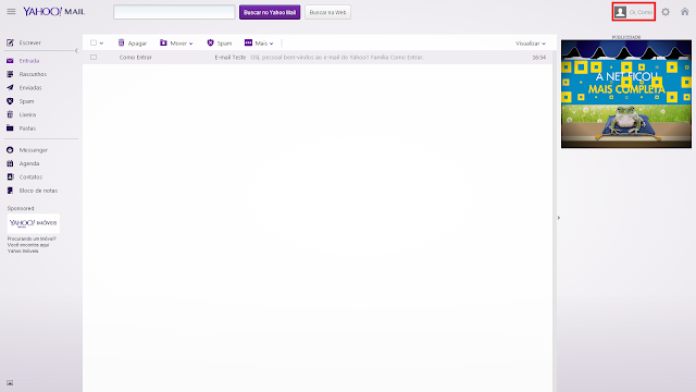 Como entrar no email do Yahoo