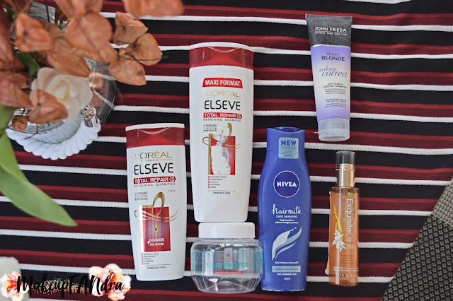 L'oreal Elseve šampon Nivea hairmilk šampon Matrix ulje za kosu Kallos Hair Pro tox maska za kosu John Frieda srebrni šampon