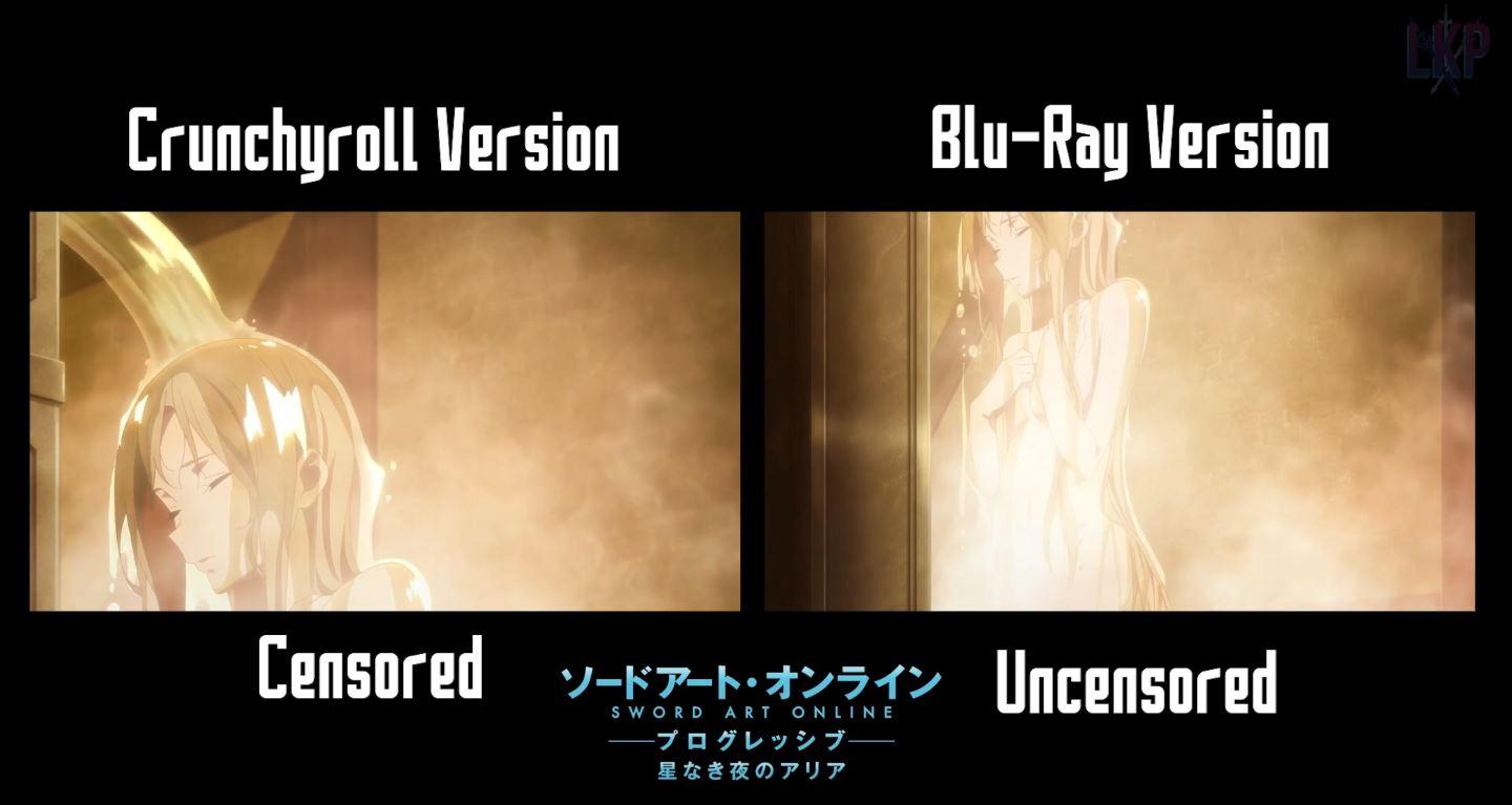 La escena del baño de Asune en Sword Art Online: Progressive fue censurada en Crunchyroll