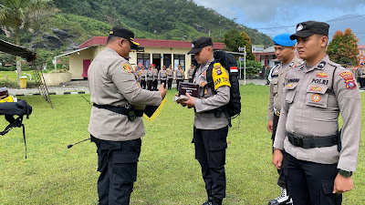 Apel Gelar Pasukan, 185 Personel Polres Padang Panjang Siap Amankan Pemilu 2024