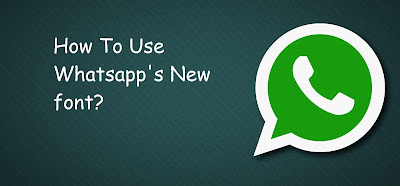 How to use Whatsapp's Secret font