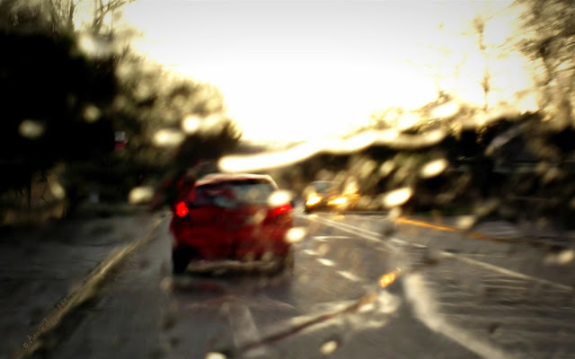 riding into the sunset in the rain, Galway