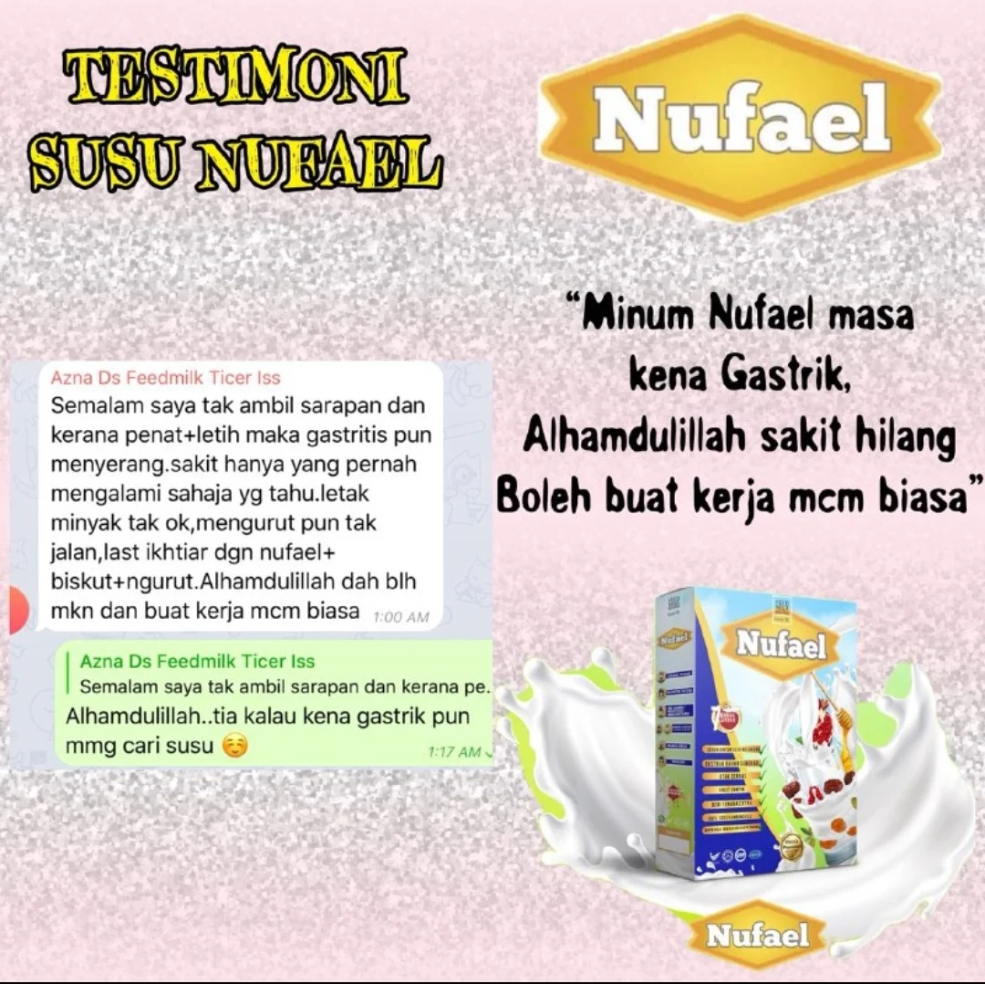 Susu Nufael - Susu Kambing Dengan Bahan Semulajadi