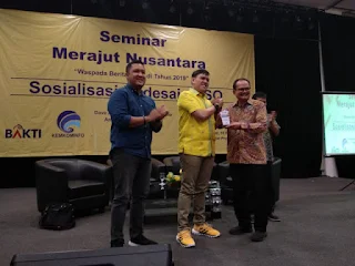 Dave Laksono .Sosialisasi Langkah Tepat Menangkal Informasi Hoax