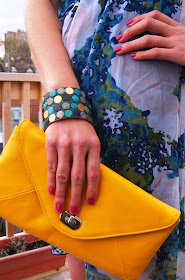 High-Low Pretty: Vero Moda Dress from Hudson's Bay, Purple Fergie Shoes Vintage clutch Melanie.Ps fashion style blogger Toronto The Purple Scarf