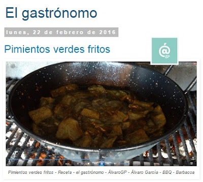 Recetas TOP10 de El Gastrónomo en mayo 2016 - Pimientos verdes fritos