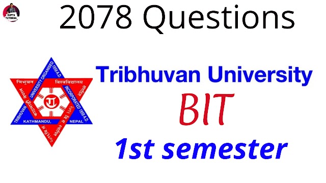 BIT 1st sem 2078 Question 