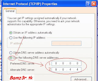 koneksi modem dengan DNS