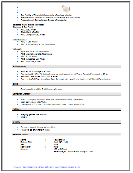 Free Download Link for Resume wtth Cover letter Sample Free Download Link for Resume wtth Cover letter Sample