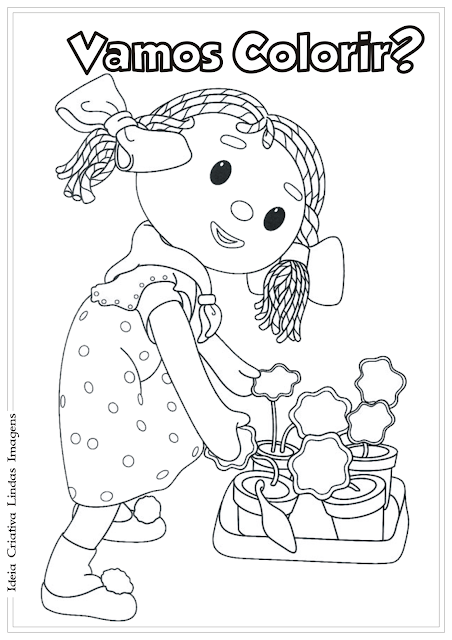 Andy Pandy desenho para colorir 