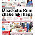 SOMA VICHWA VYA HABARI MAGAZETI YA LEO JUNI 22,2024 SUKARI MOTO BUNGENI
