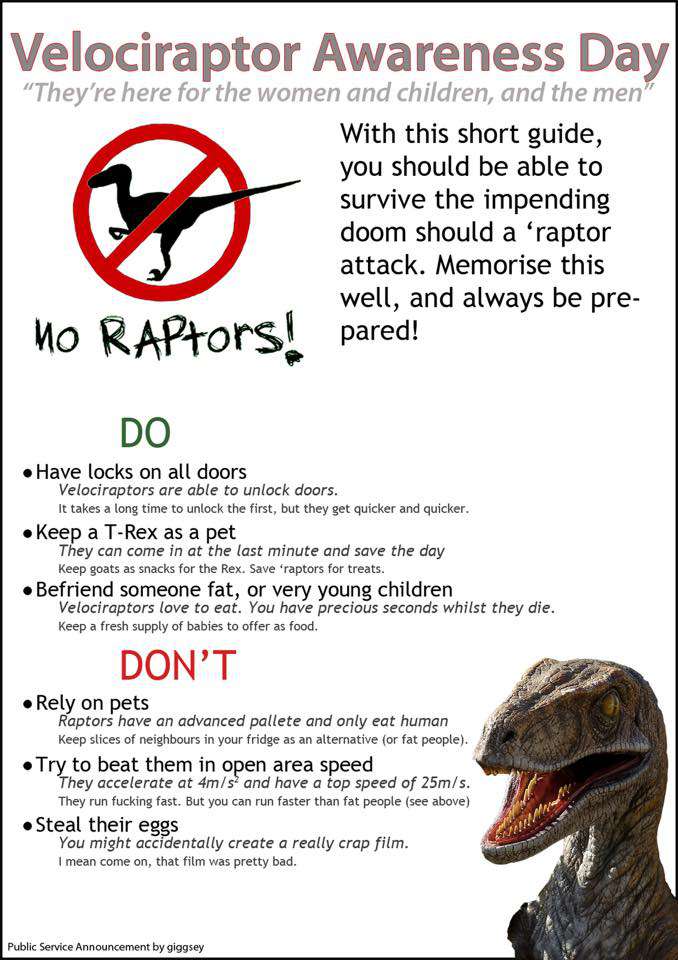 National Velociraptor Awareness Day Wishes Pics