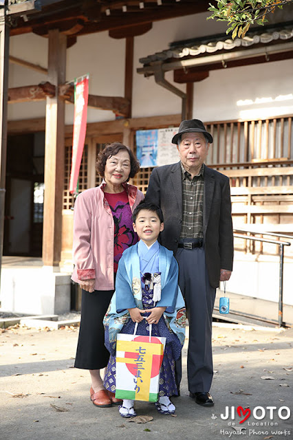 枚方市の菅原神社で七五三出張撮影