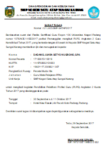 Download Format Surat Tugas Mengikuti Plpg Sertifikasi Guru Dan Syarat Yang Harus Dipenuhi Peserta Plpg Dadang Jsn