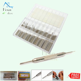 Double Flange Band Link Remover Tool 360 spring Bar Watch Pin Repair Set
