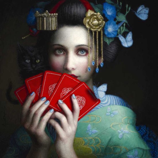 Chie Yoshii arte pinturas a óleo mulheres clássicas fantásticas surreal beleza