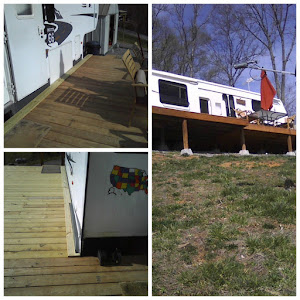The deck is coming along and looking good,