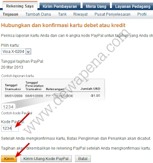 cara verifikasi paypal