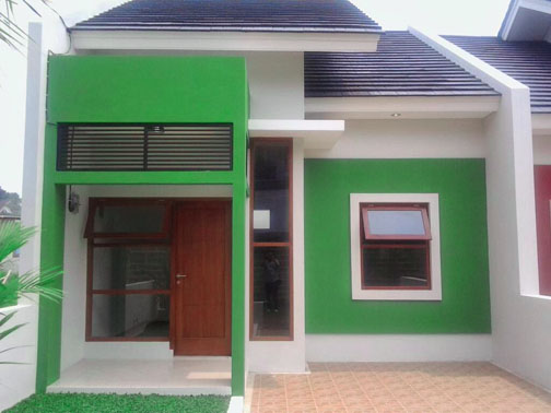 Contoh Kombinasi Cat Rumah Minimalis Warna Hijau