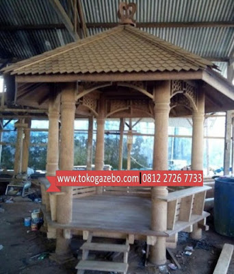 Gazebo Glugu Segi Enam Sirap