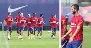 Pjanic and Todibo join Barcelona group training after Girona win