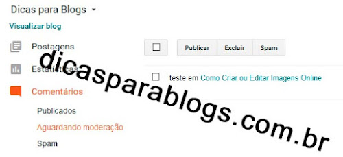 Novo Painel do Blogger