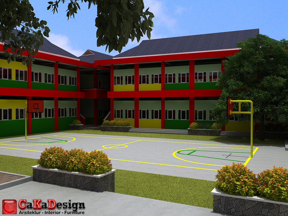 33 Gambar Gedung Sekolah  Minimalis Modern Model Desain  