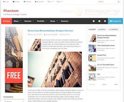 Phantom Responsive, Simple design Lifestyle, Magazine blog etc Breadcrumb Navigation Ready Tabbed Widget Ready White, Black, Blue, Orange color Left and Right Sidebars Post Thumbnails SEO Ready 3 Columns layout 4 Columns footer Blogger Template Download
