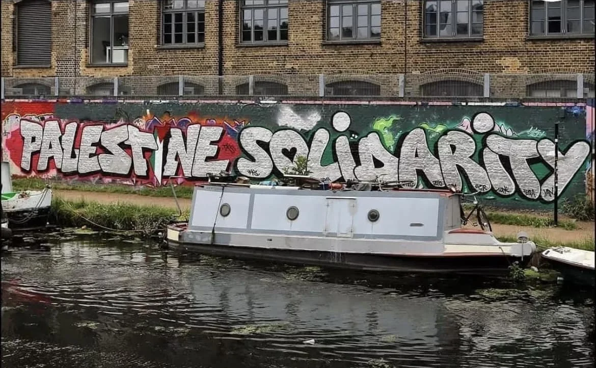 Graffiti Artwork 'Palestine Solidarity' (London, England)