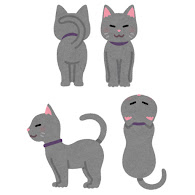 いろいろな角度から見た猫のイラスト かわいいフリー素材集 いらすとや
