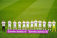 REAL VALLADOLID C. F. Temporada 2020-21. Alberto López Moreno (médico y ex-jugador), Kike Pérez, Roque Mesa, Toni Villa, Fede San Emeterio, Luis Pérez, Shon Weissman, Javi Sánchez, Bruno, Nacho, Jota y Masip. Los jugadores llevan camisetas de apoyo al gran Eusebio Sacristán, ingresado en estado grave en el Hospital como consecuencia de una caída. REAL VALLADOLID C. F. 0 VALENCIA C. F. 1. 10/01/2021. Campeonato de Liga de 1ª División, jornada 18. Valladolid, estadio José Zorrilla. GOLES: 0-1: 77’, Carlos Soler.