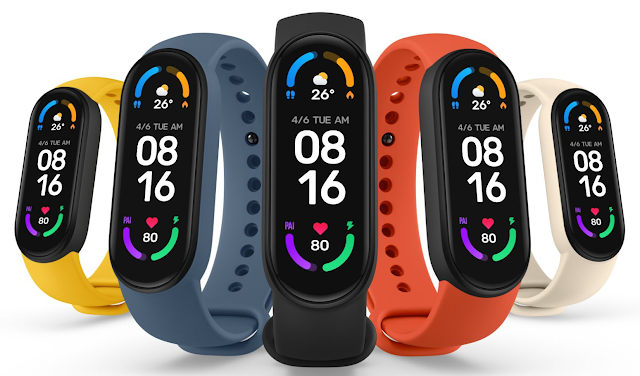 اطلق شاومي Mi Smart Band 6 مع شاشة لمس AMOLED أكبر في الهند