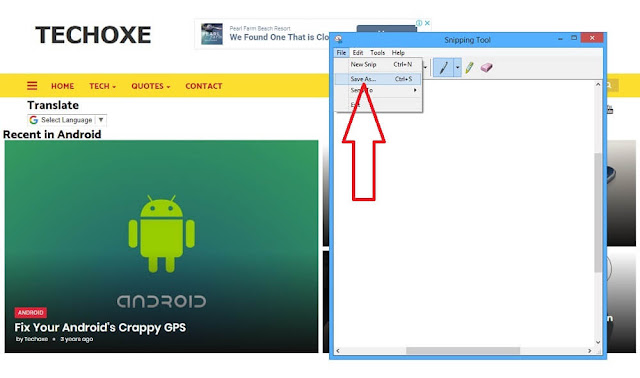 how to take screenshot on laptop by Snipping tool