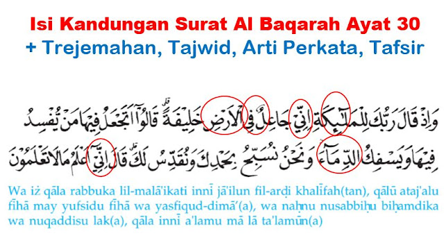 Makna isi kandungan surat al baqarah ayat  5 Isi Kandungan Surat Al Baqarah Ayat 30 + Tajwid, Arti, Tafsir