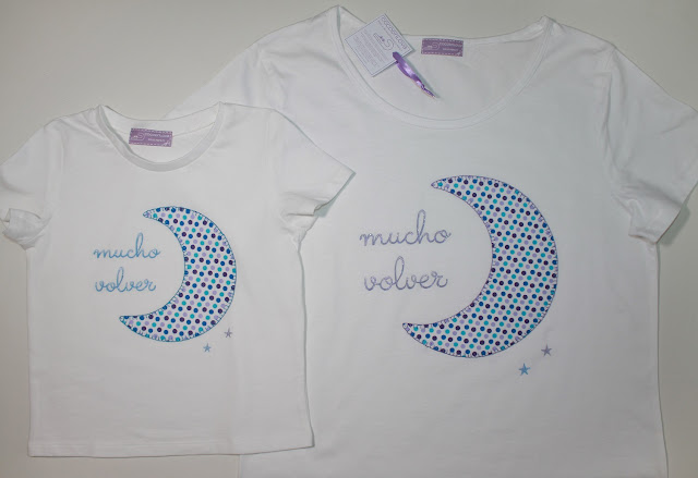 camisetas luna a juego con mamá