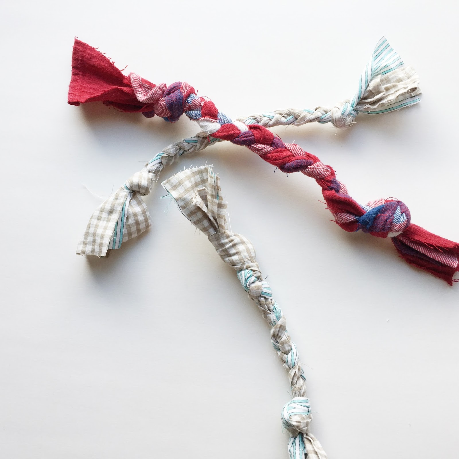 DIY Dog Rope Braid Chew Toy Tutorial - Designs by TiffanyCo